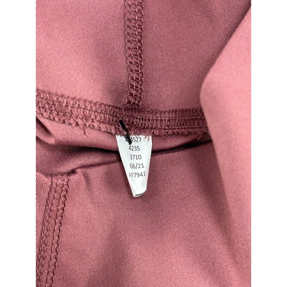 YOGALICIOUS Lux Leggings Sz S Rouge Blush Dark Pink High Rise Ankle Leggings Gym - Picture 5 of 7
